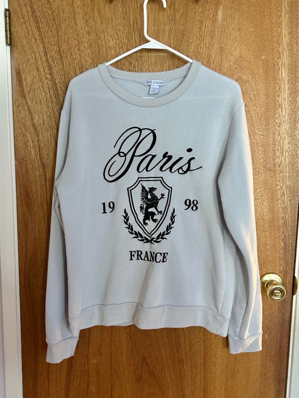 Love Streak Paris France Crewneck | Size L